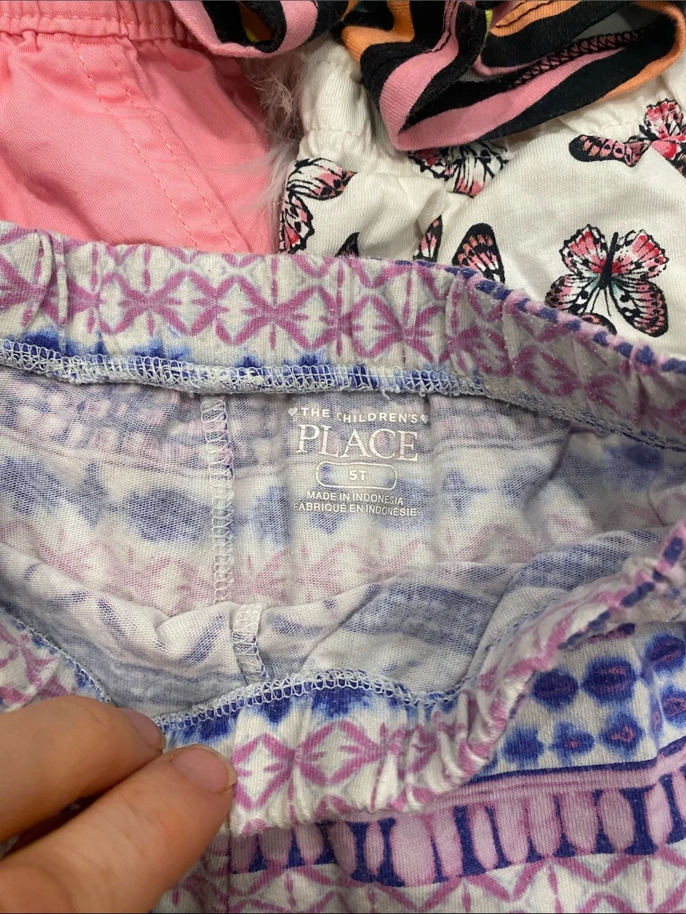 Girls 6-Pack Cotton Blend Pull-On Shorts - Mixed Colors and Prints 5T